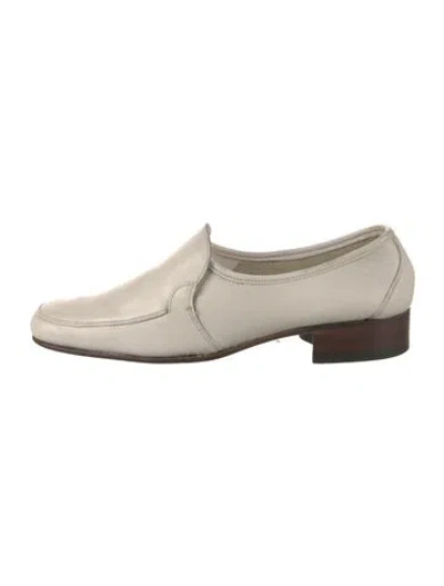 Pre-owned Bally Leather Dress Loafers In Neutral