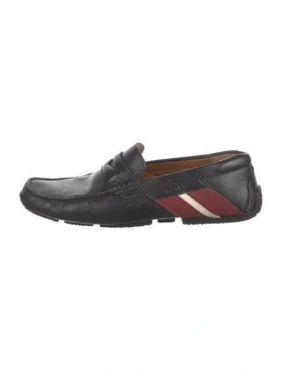 Pre-owned Bally Leather Drivers In Black