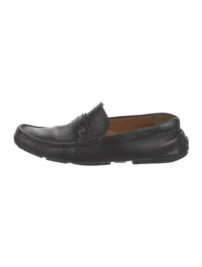 Pre-owned Bally Leather Drivers In Black