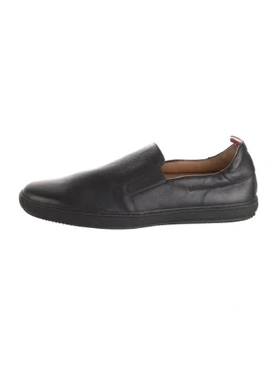 Pre-owned Bally Leather Drivers In Black