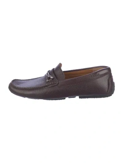 Pre-owned Bally Leather Drivers In Brown