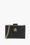Bally Leather Emblem Accordion Wallet With Chain Grösse Unica