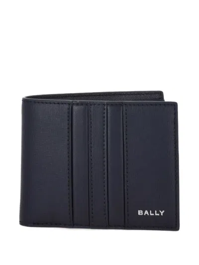 Bally Leather Embossed Wallet In Black