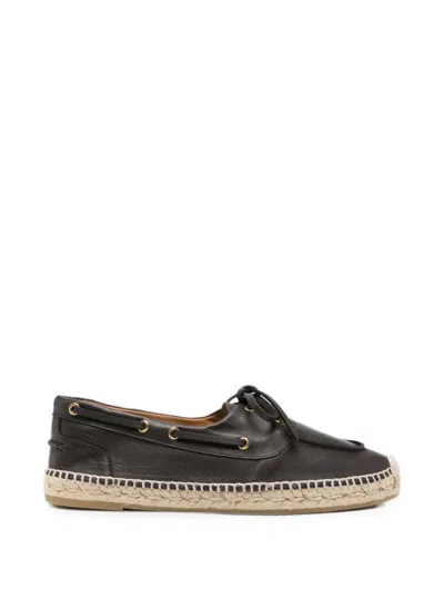 Bally Leather Espadrille In Animal Print