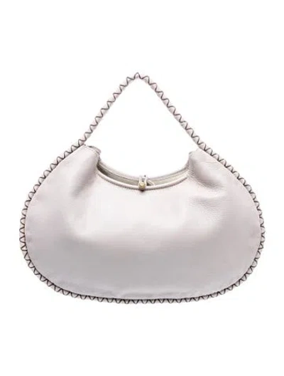 Pre-owned Bally Leather Evening Bag In Gray