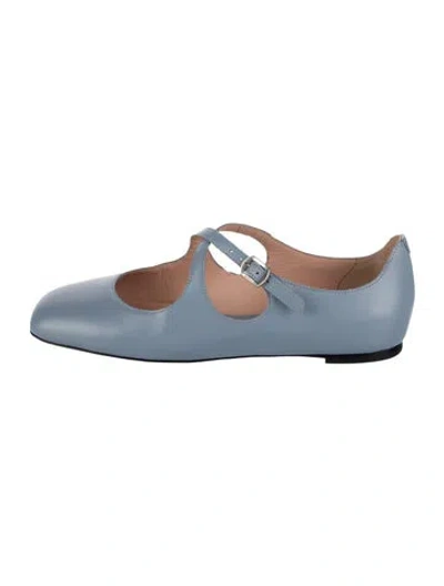 Pre-owned Bally Leather Flats In Blue