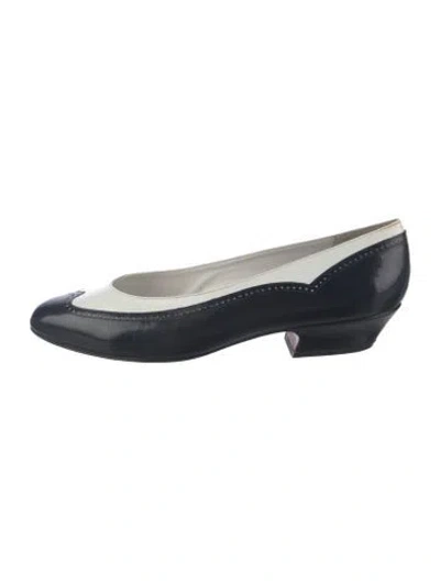 Pre-owned Bally Leather Flats In Blue