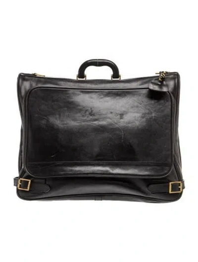 Pre-owned Bally Leather Garment Bag In Black