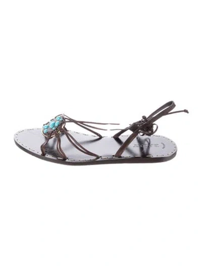 Pre-owned Bally Leather Gladiator Sandals In Multi