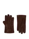 Bally Leather Gloves In Brown