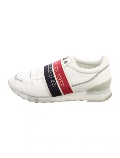 Pre-owned Bally Leather Graphic Print Sneakers In White