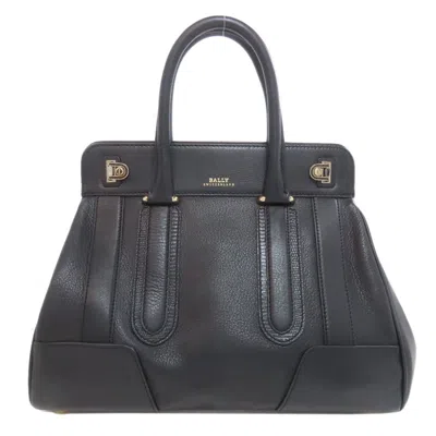 Pre-owned Bally Leather Handbag () In Black