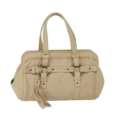 Pre-owned Bally Leather Handbag () In Beige