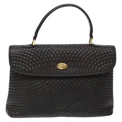 Pre-owned Bally Leather Handbag () In Black