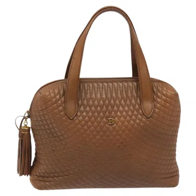 Pre-owned Bally Leather Handbag () In Brown