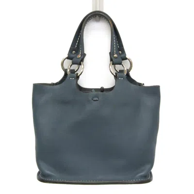 Pre-owned Bally Leather Handbag () In Blue