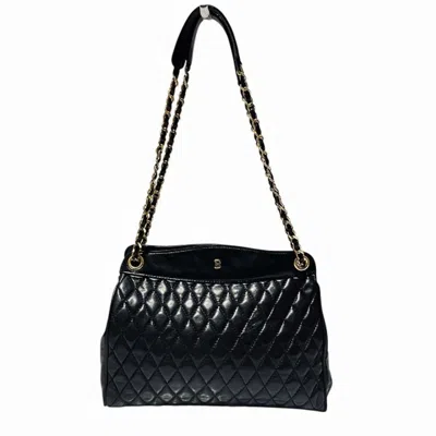 Pre-owned Bally Leather Handbag Shoulder Bag () In Black
