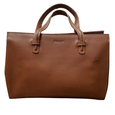 Pre-owned Bally Leather Handbag Shoulder Bag () In Brown