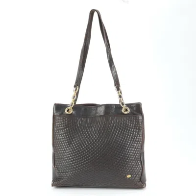Pre-owned Bally Leather Handbag Shoulder Bag () In Brown