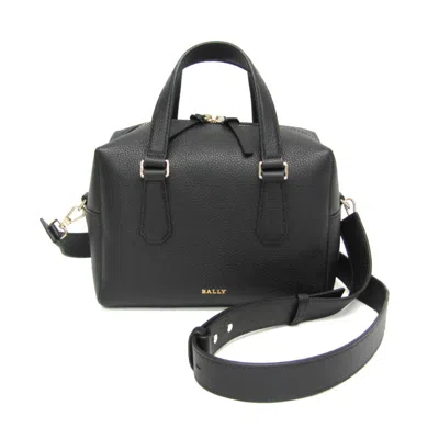 Pre-owned Bally Leather Handbag Shoulder Bag () In Black