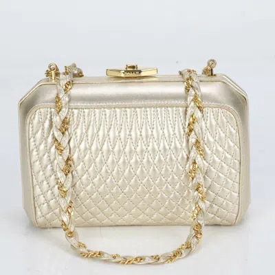 Pre-owned Bally Leather Handbag Shoulder Bag Tote Bag () In Gold