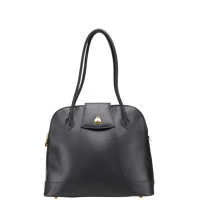 Pre-owned Bally Leather Handbag Tote Bag () In Black