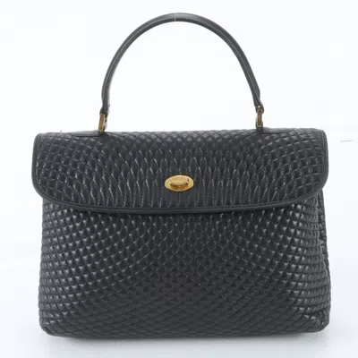 Pre-owned Bally Leather Handbag Tote Bag () In Black