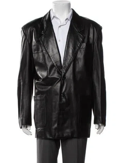 Pre-owned Bally Leather Jacket In Black