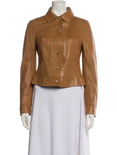 Pre-owned Bally Leather Jacket In Brown