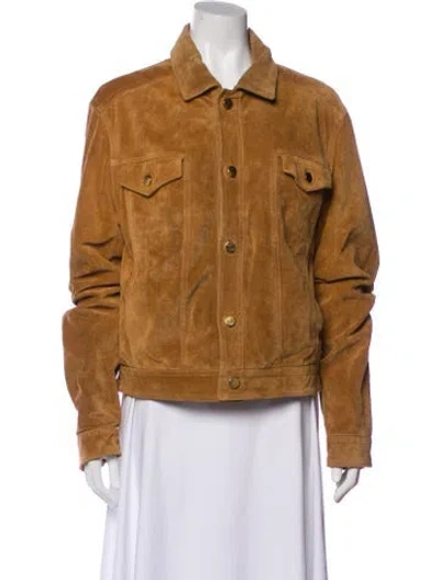 Pre-owned Bally Leather Jacket In Brown