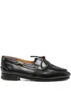 Bally Leather Lace-up Loafers In Multi