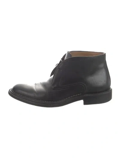 Pre-owned Bally Leather Lace-up Boots In Black