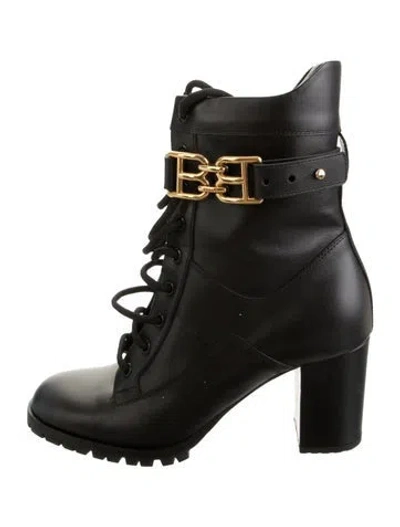 Pre-owned Bally Leather Lace-up Boots In Green
