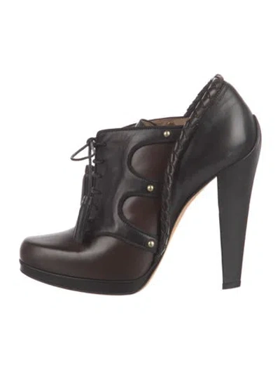 Pre-owned Bally Leather Lace-up Boots In Multi