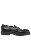 Bally Leather Loafer In Black