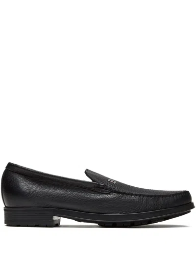 Bally Leather Loafers In Black