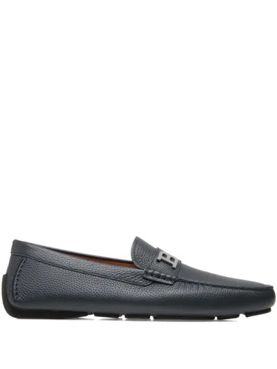 Bally Leather Loafers In Blue