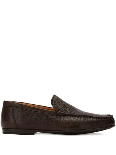Bally Leather Loafers In Brown