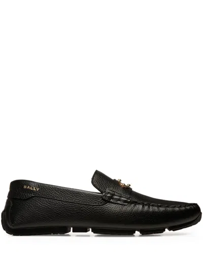 Bally Leather Loafers In Black