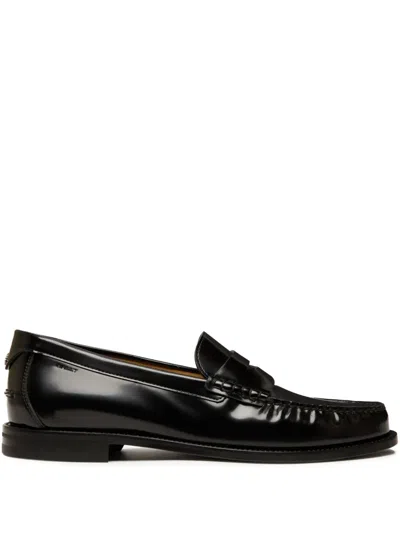 Bally Leather Loafers In Black