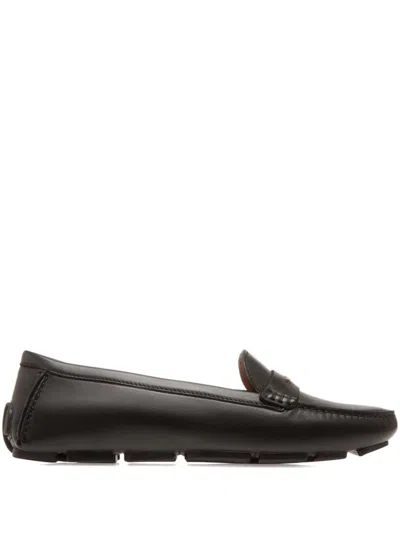 Bally Leather Loafers In Black