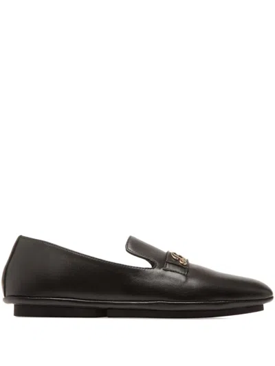 Bally Leather Loafers In Black
