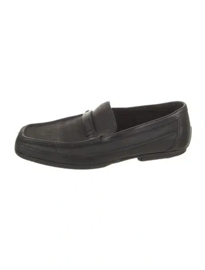 Pre-owned Bally Leather Loafers In Black