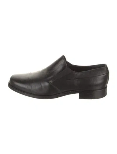 Pre-owned Bally Leather Loafers In Black
