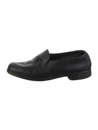 Pre-owned Bally Leather Loafers In Black
