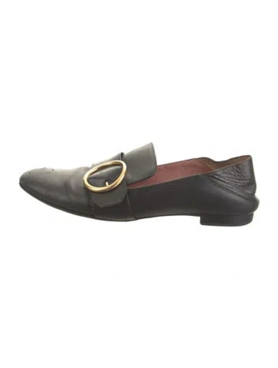Pre-owned Bally Leather Loafers In Black