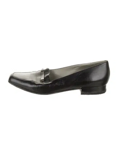 Pre-owned Bally Leather Loafers In Black