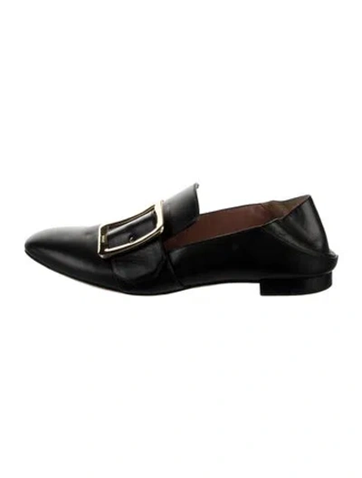 Pre-owned Bally Leather Loafers In Black