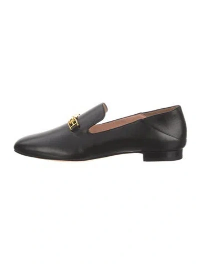 Pre-owned Bally Leather Loafers In Black