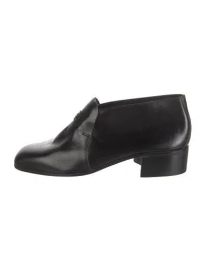Pre-owned Bally Leather Loafers In Black
